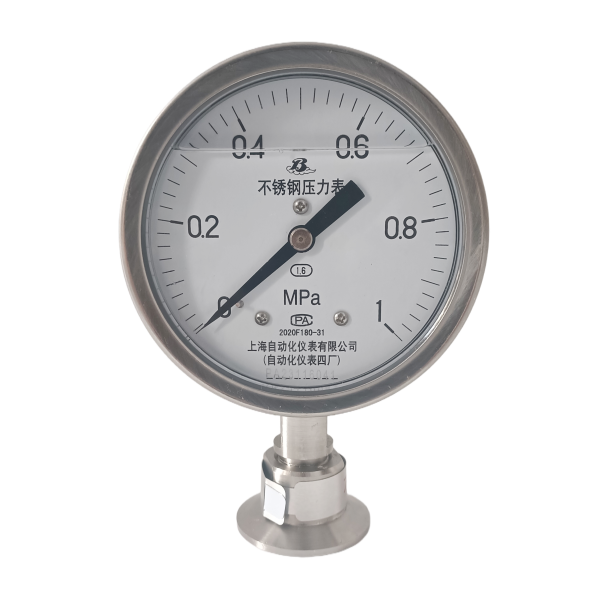 Y-100B-FZ/MC/316L卫生型隔膜压力表
