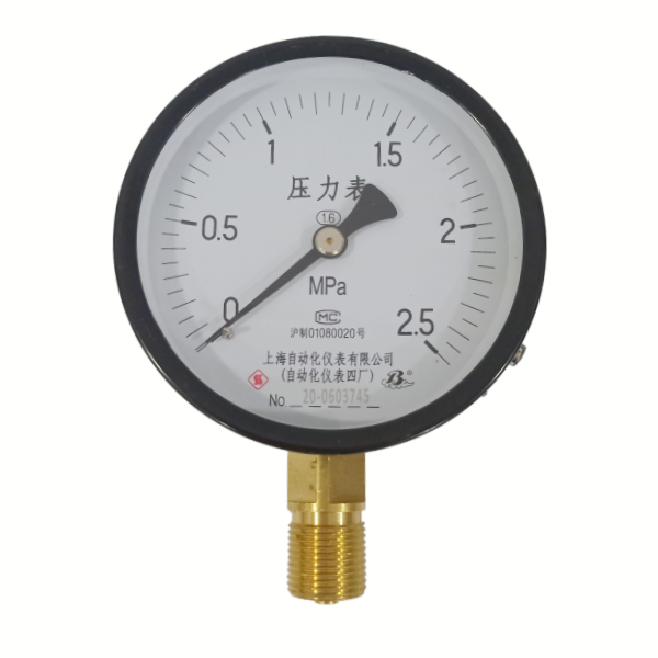 Y-100-(0-2.5MPa)-普通压力表